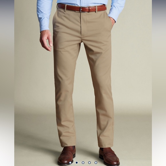 CHARLES TYRWHITT Ultimate Non-Iron Chinos - Taupe - 40/W / 30L - Picture 3 of 7